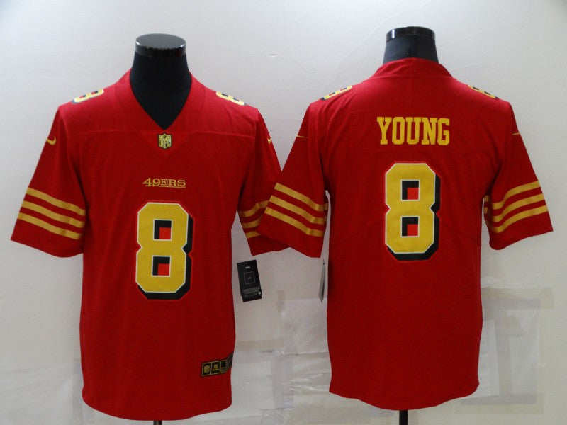 Men's San Francisco 49ers Steve Young #8 Red Player Game Jerseys