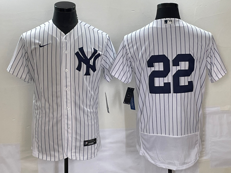 Men's New York Yankees Juan Soto #22 White Replica Player Name Jerseys