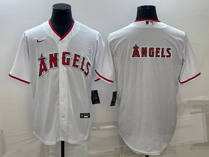 Men's Los Angeles Angels White Alternate Replica Team Jerseys