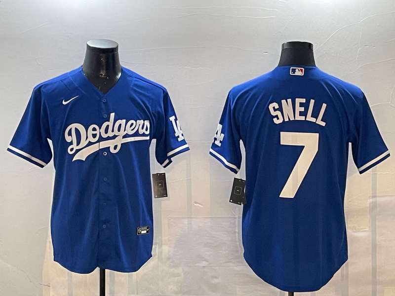 Men's Los Angeles Dodgers Blake Snell #7 Royal Replica Player Jerseys