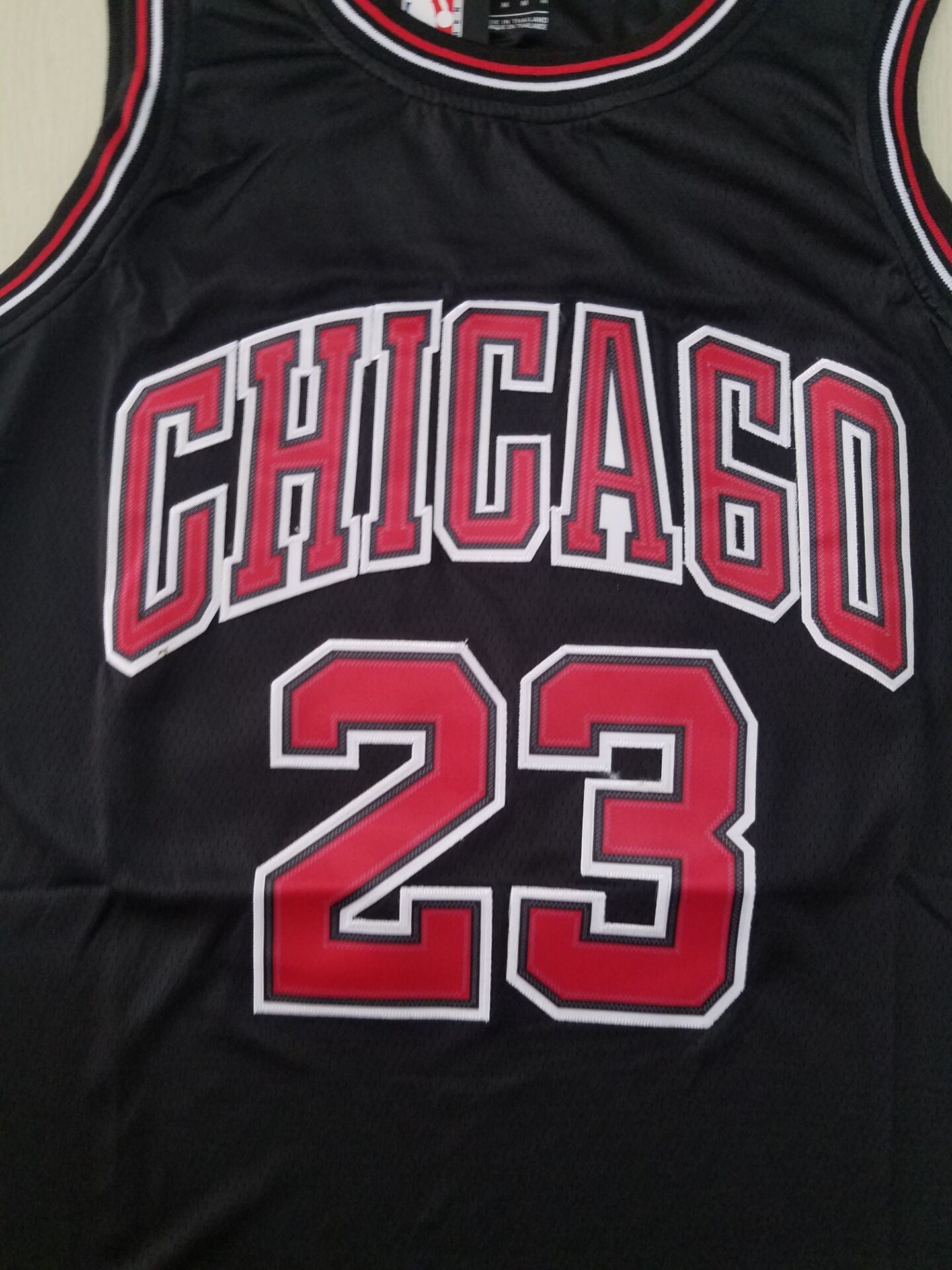Men's Chicago Bulls Michael Jordan #23 Black Fast Break Replica Player Jerseys