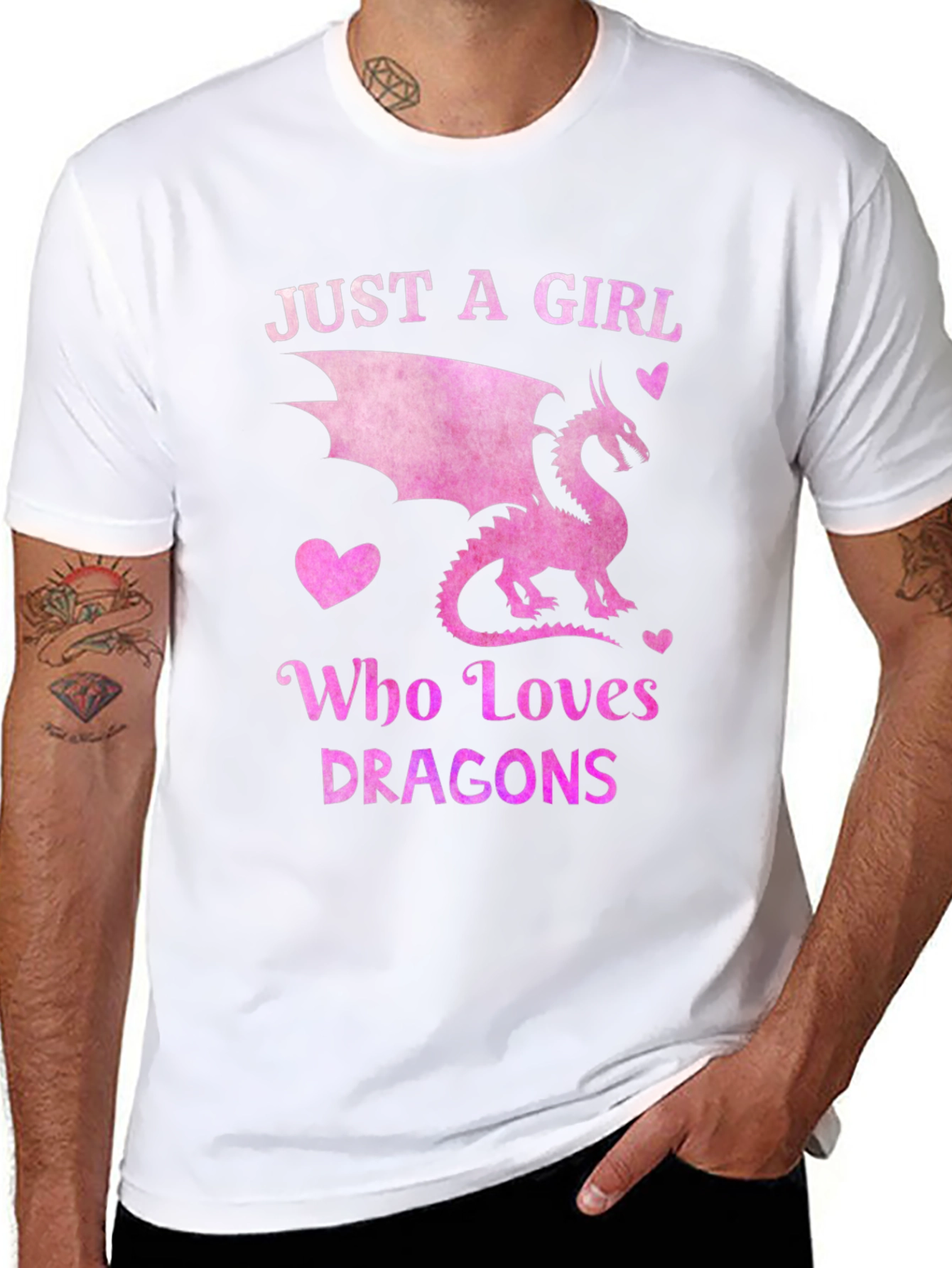 Just a Girl Who Loves Dragons T-Shirt