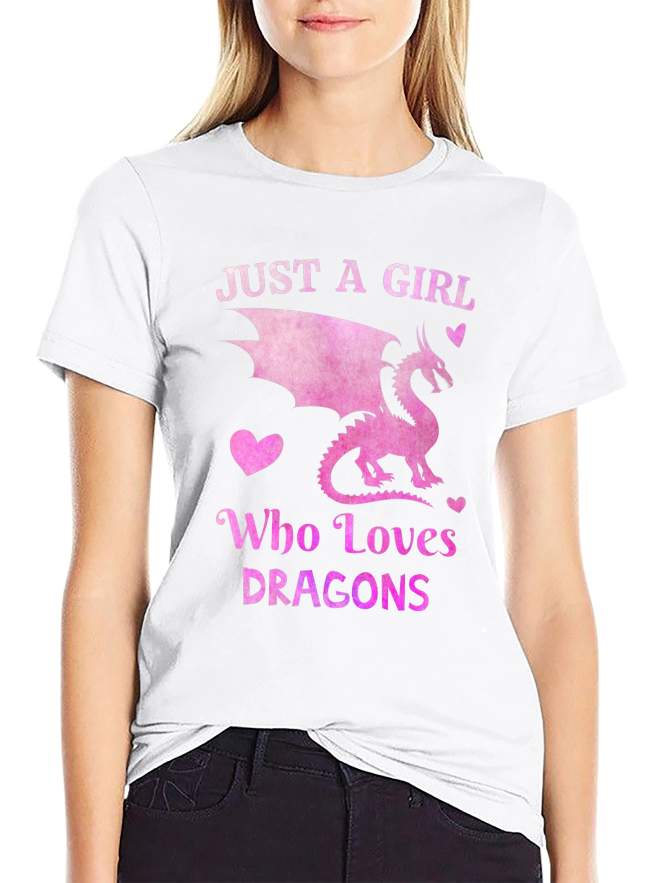 Just a Girl Who Loves Dragons T-Shirt