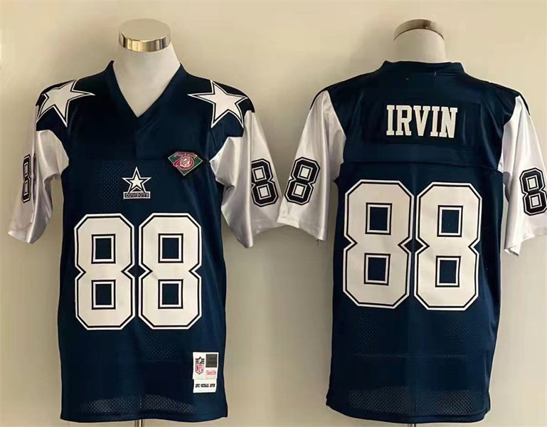 Men's Dallas Cowboys Michael Irvin Mitchell & Ness Navy Legacy Replica Jerseys