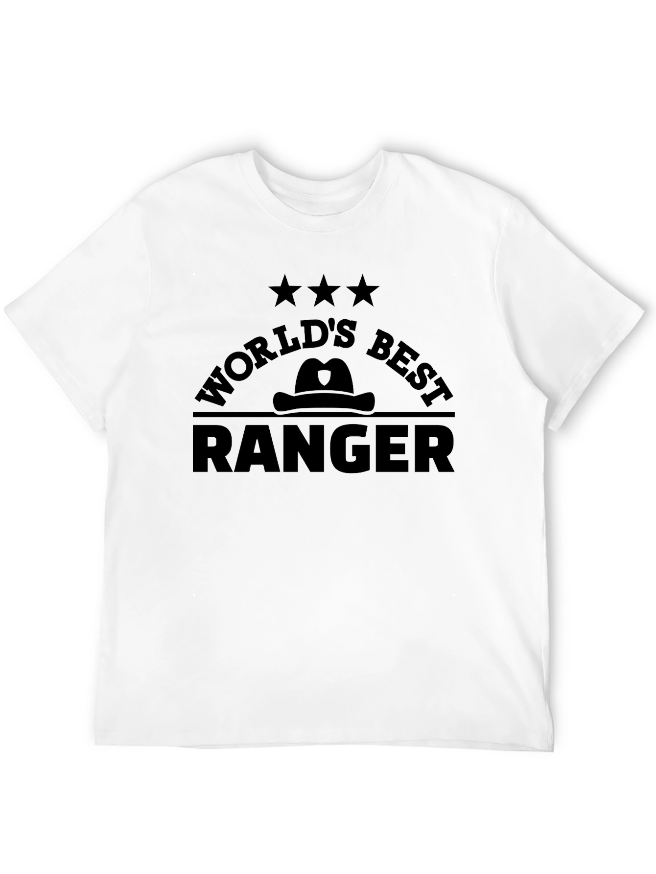 Worlds Best Ranger Black Graphic T-Shirt