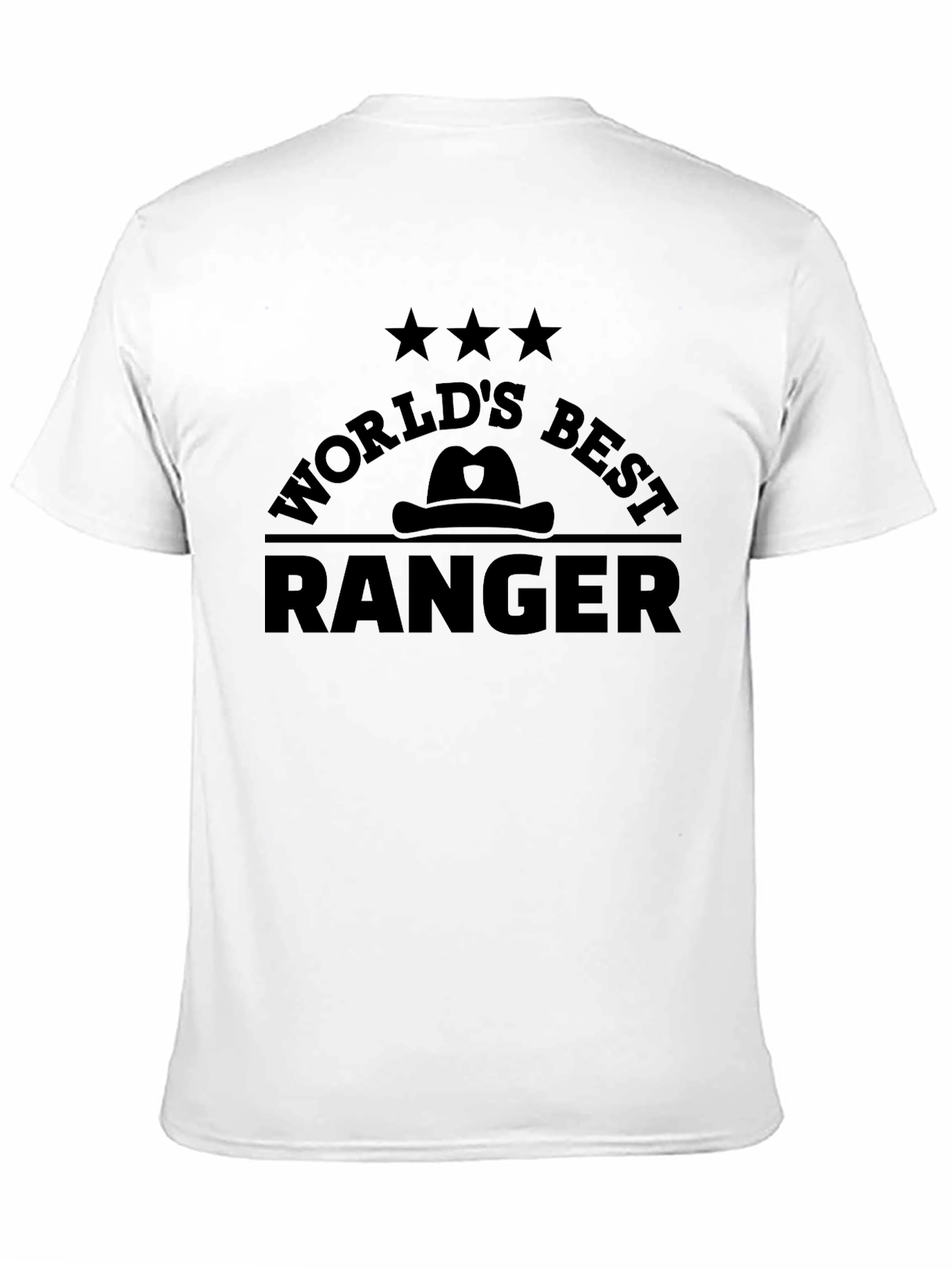 Worlds Best Ranger Black Graphic T-Shirt