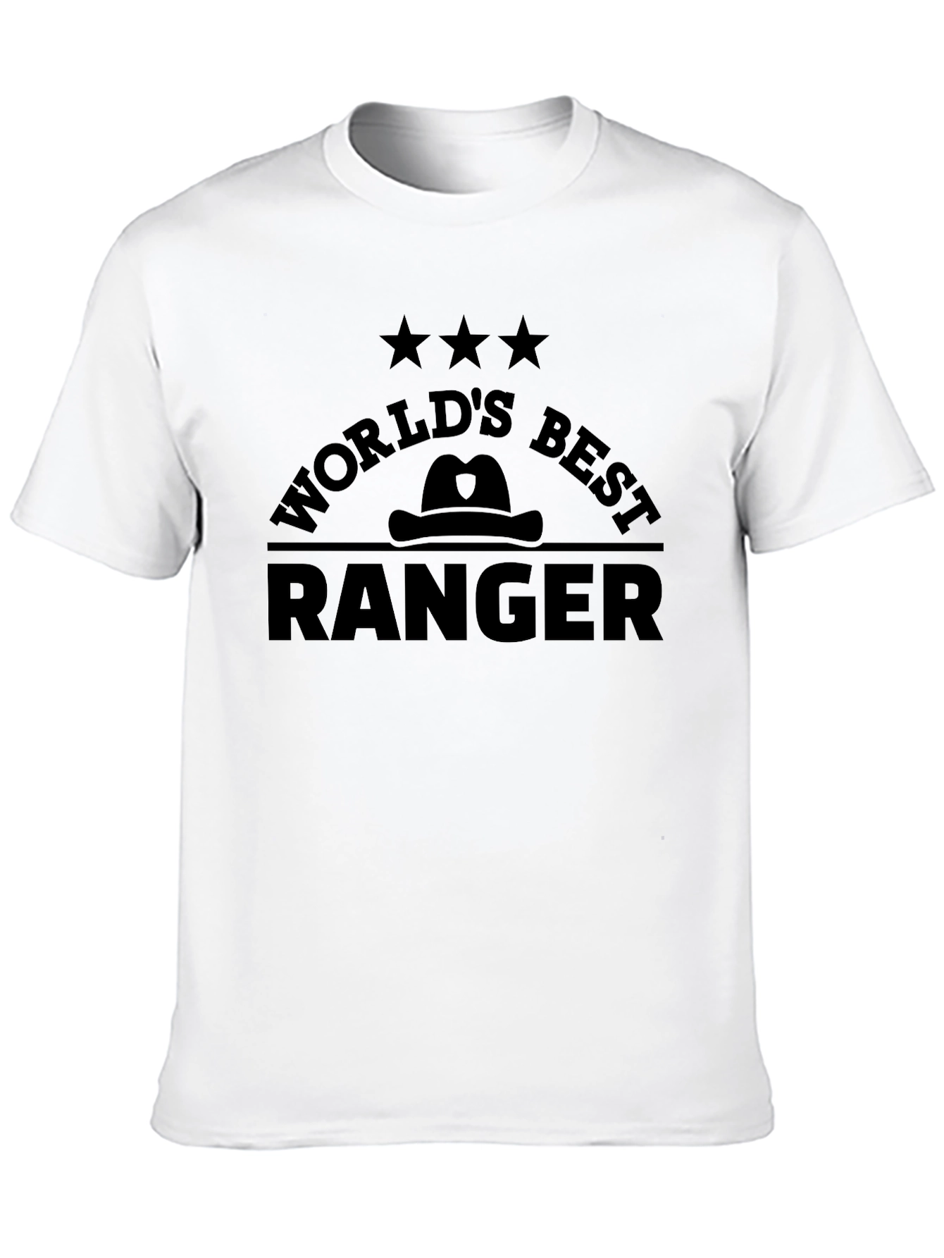 Worlds Best Ranger Black Graphic T-Shirt