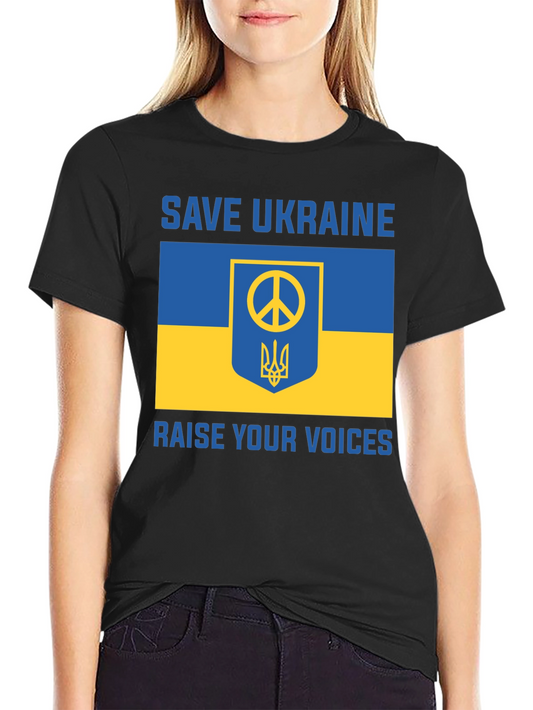 Save Ukraine T-Shirt - Raise Your Voices