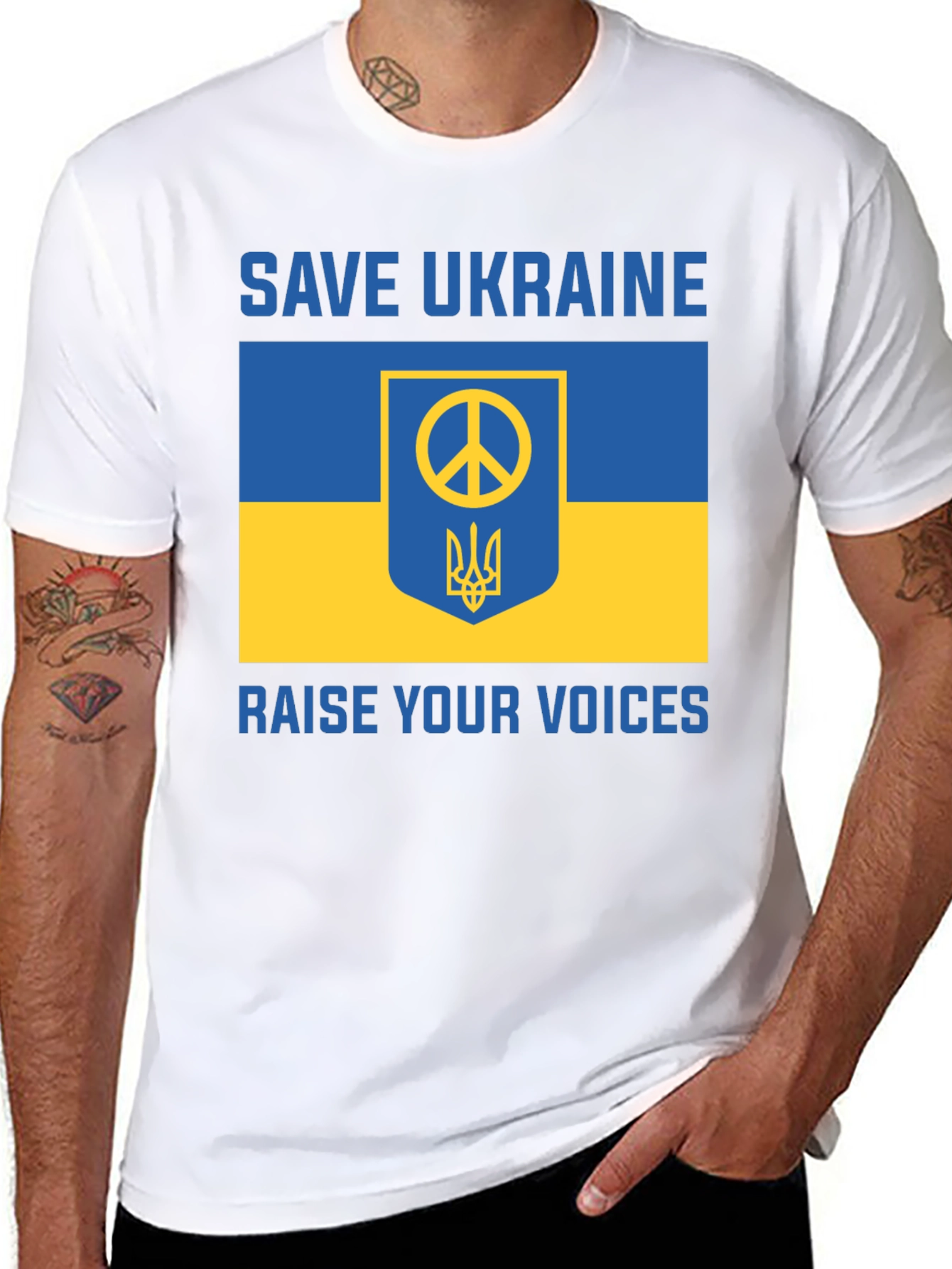 Save Ukraine T-Shirt - Raise Your Voices