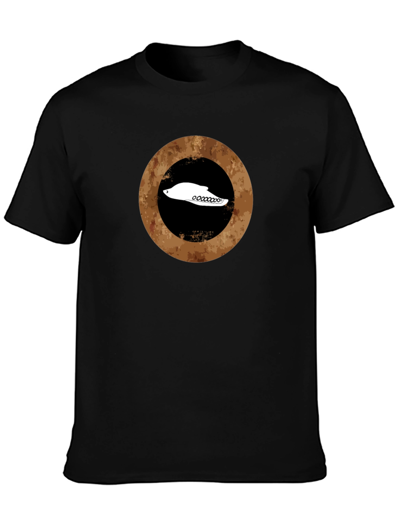 Retro Circle Black T-Shirt