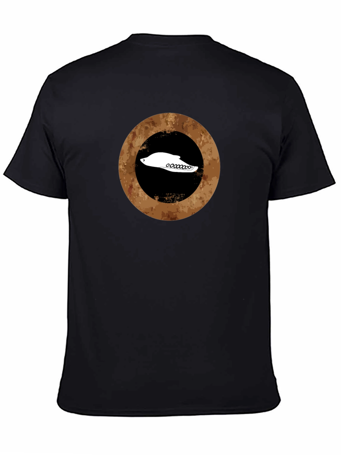 Retro Circle Black T-Shirt