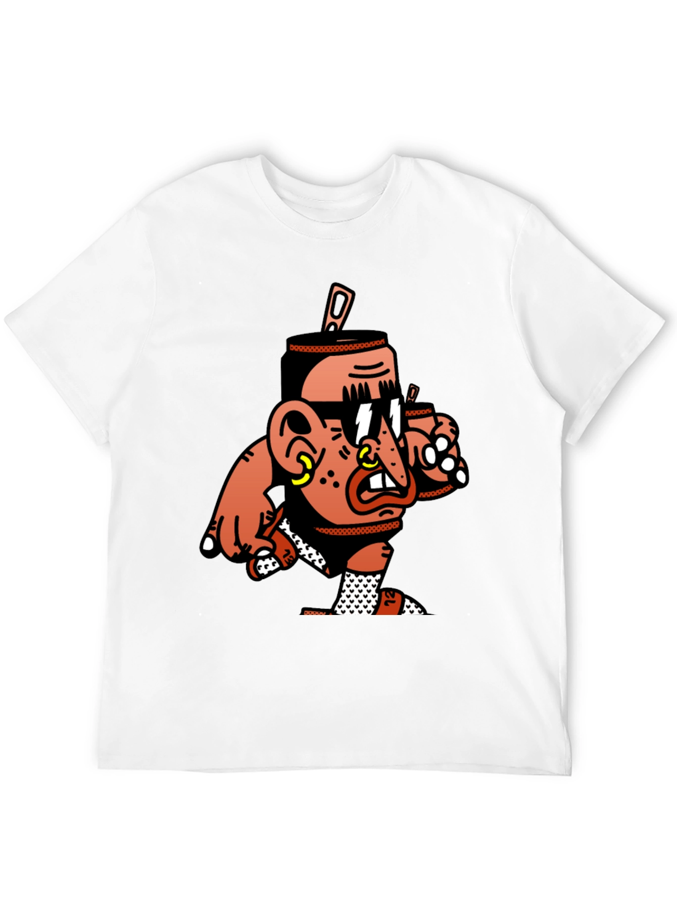 Cool Cartoon Graphic Black T-Shirt