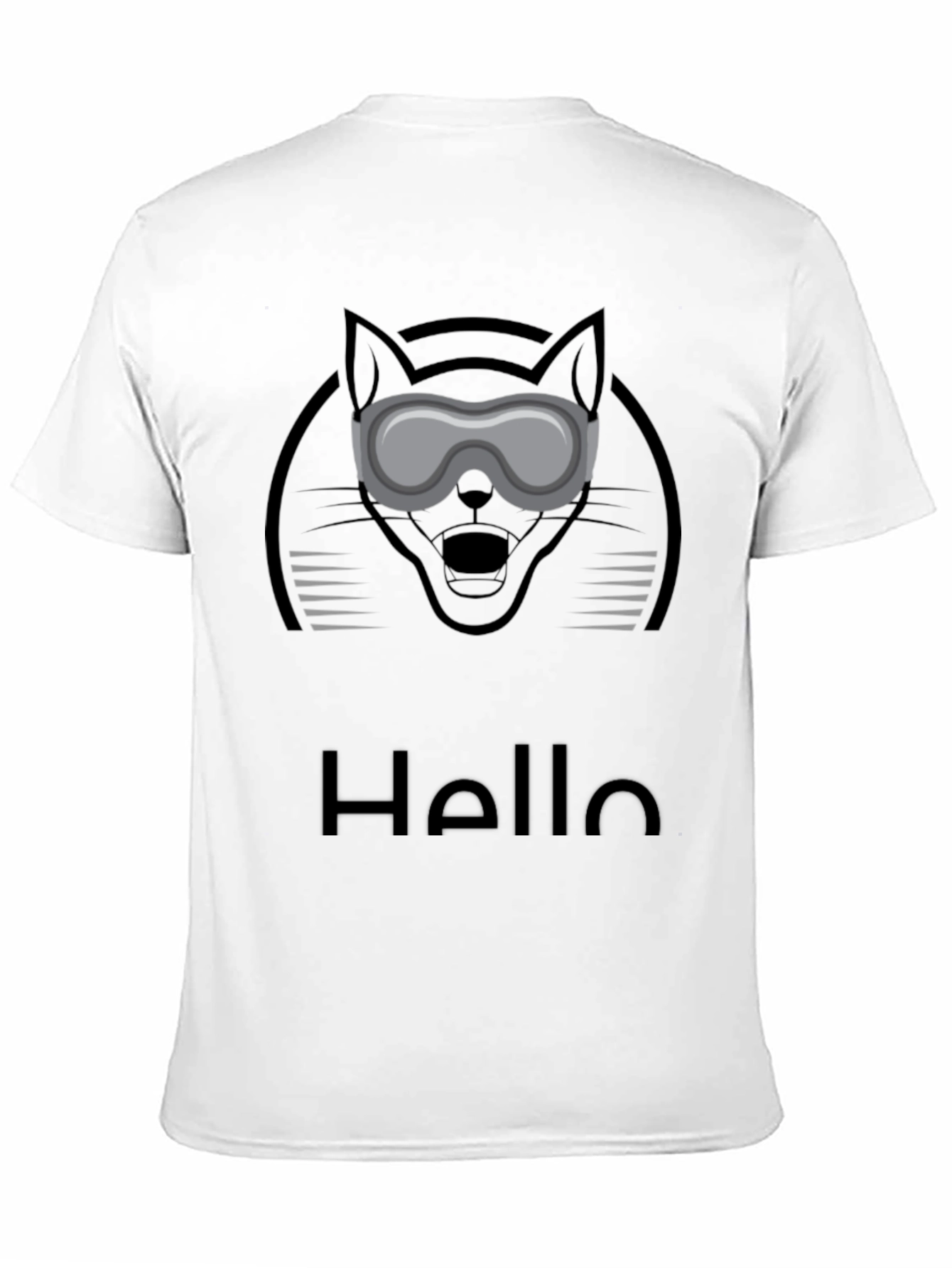 Cat Goggles Graphic Tee - Hello Novelty T-Shirt