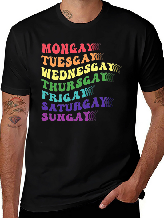 Rainbow Days of the Week Pride T-Shirt