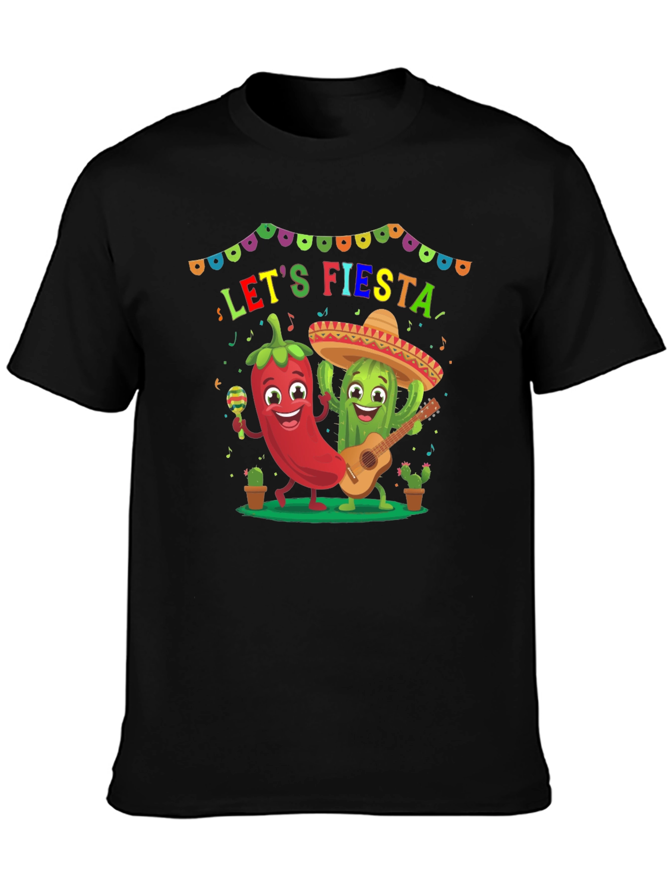Lets Fiesta T-Shirt - Festive Graphic Tee