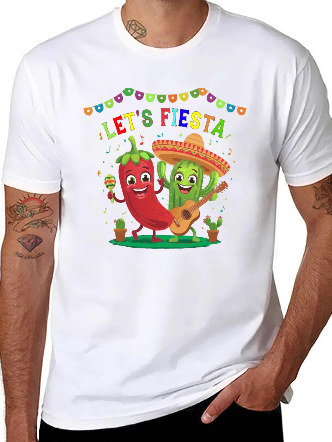 Lets Fiesta T-Shirt - Festive Graphic Tee