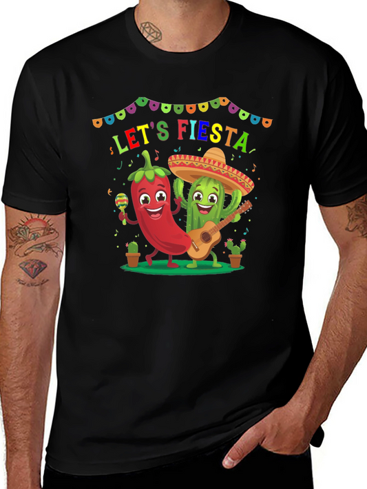 Lets Fiesta T-Shirt - Festive Graphic Tee