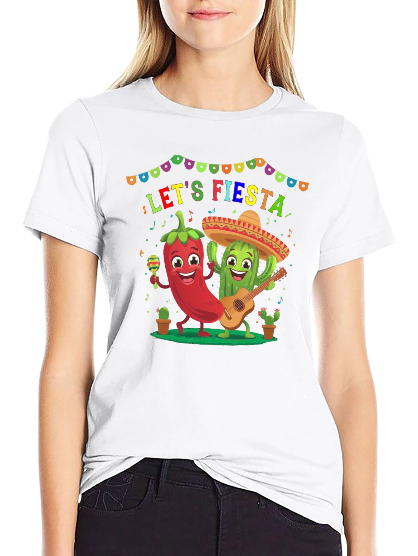 Lets Fiesta T-Shirt - Festive Graphic Tee