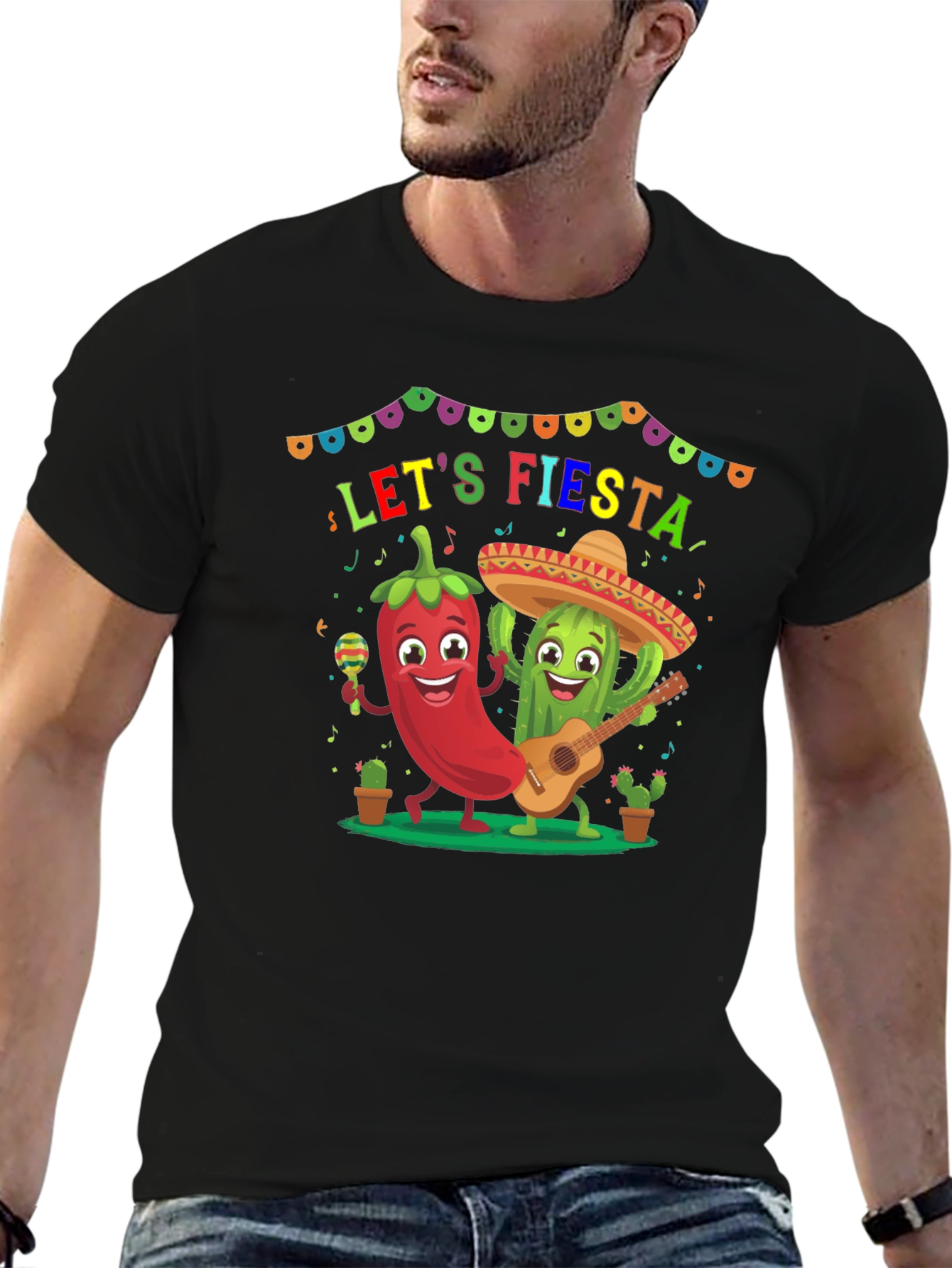 Lets Fiesta T-Shirt - Festive Graphic Tee