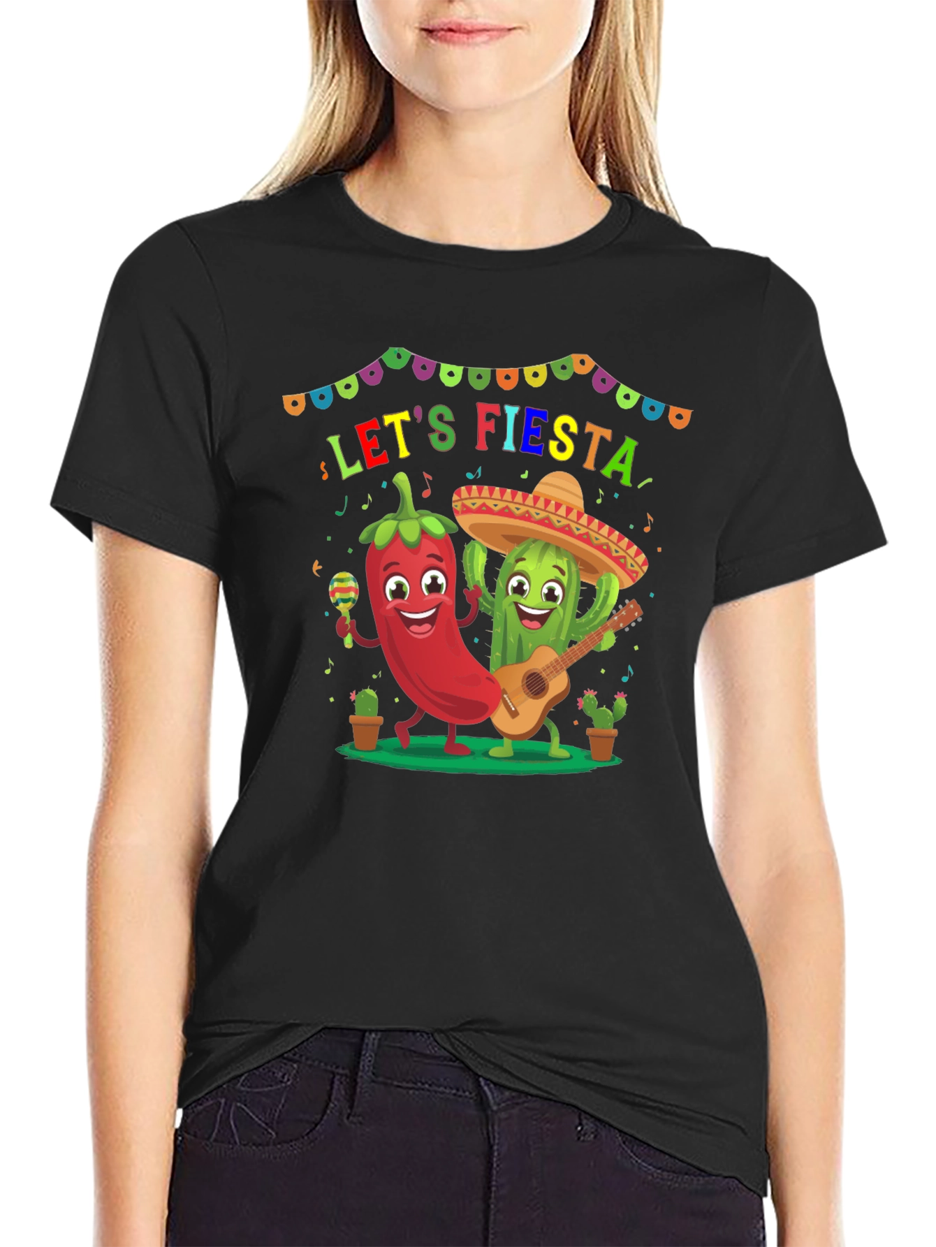 Lets Fiesta T-Shirt - Festive Graphic Tee