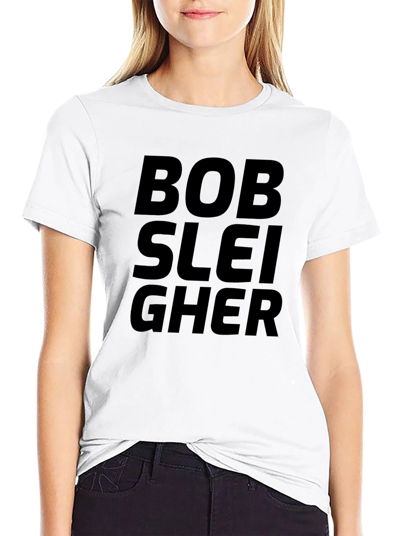 Bob Sleigher Black Graphic Tee Shirt