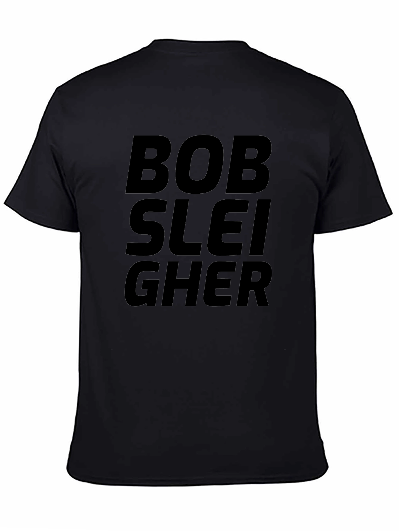 Bob Sleigher Black Graphic Tee Shirt