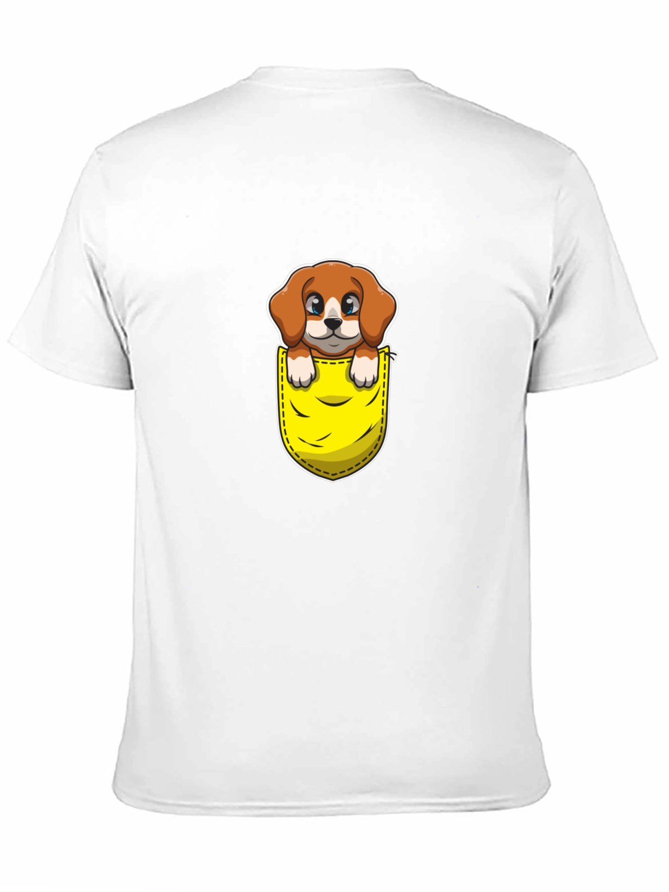 Cute Dog in Pocket Graphic Tee - Unisex