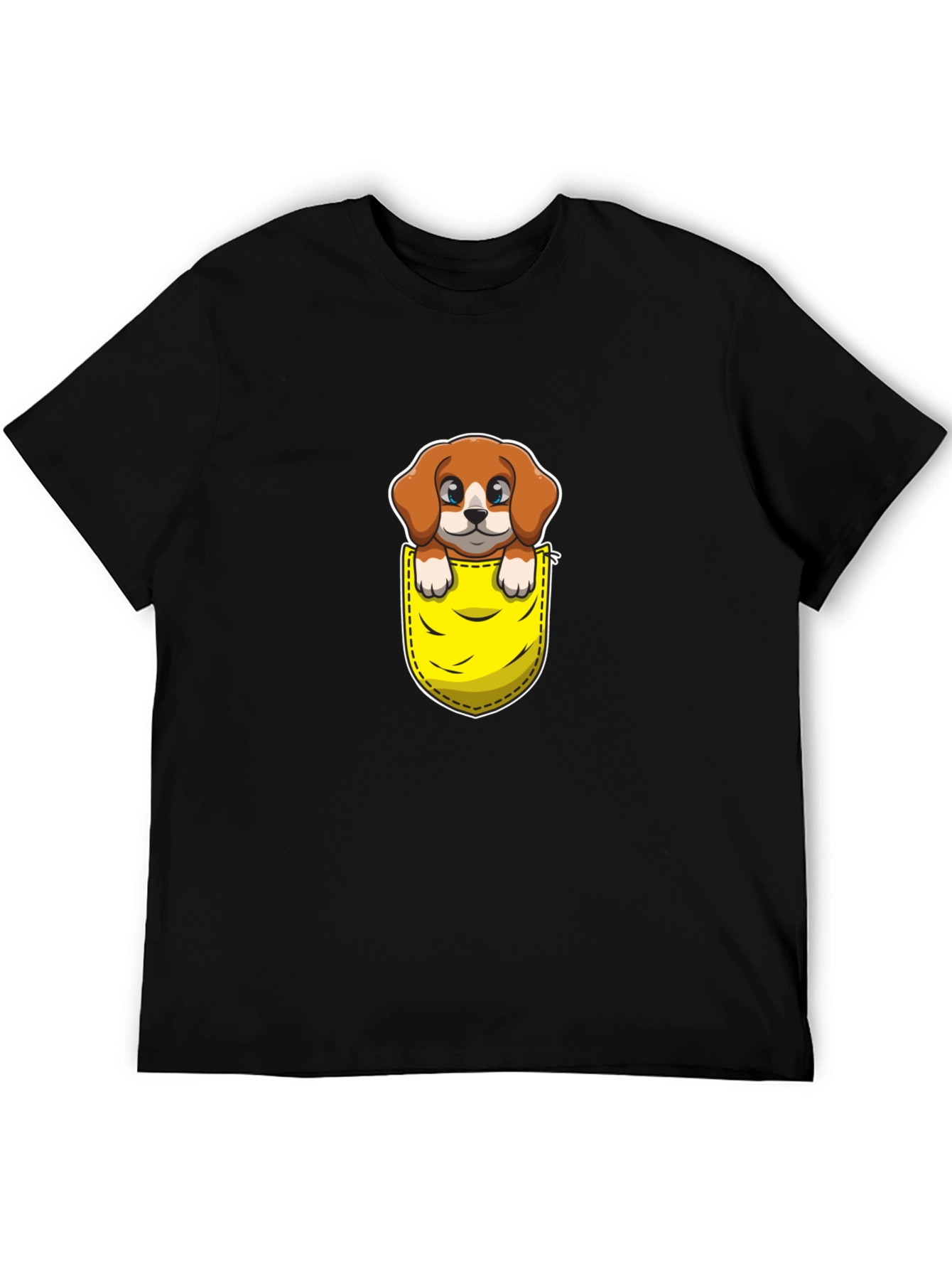 Cute Dog in Pocket Graphic Tee - Unisex