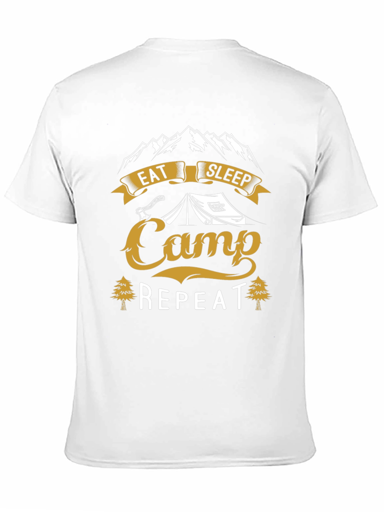 Eat Sleep Camp Repeat Graphic T-Shirt
