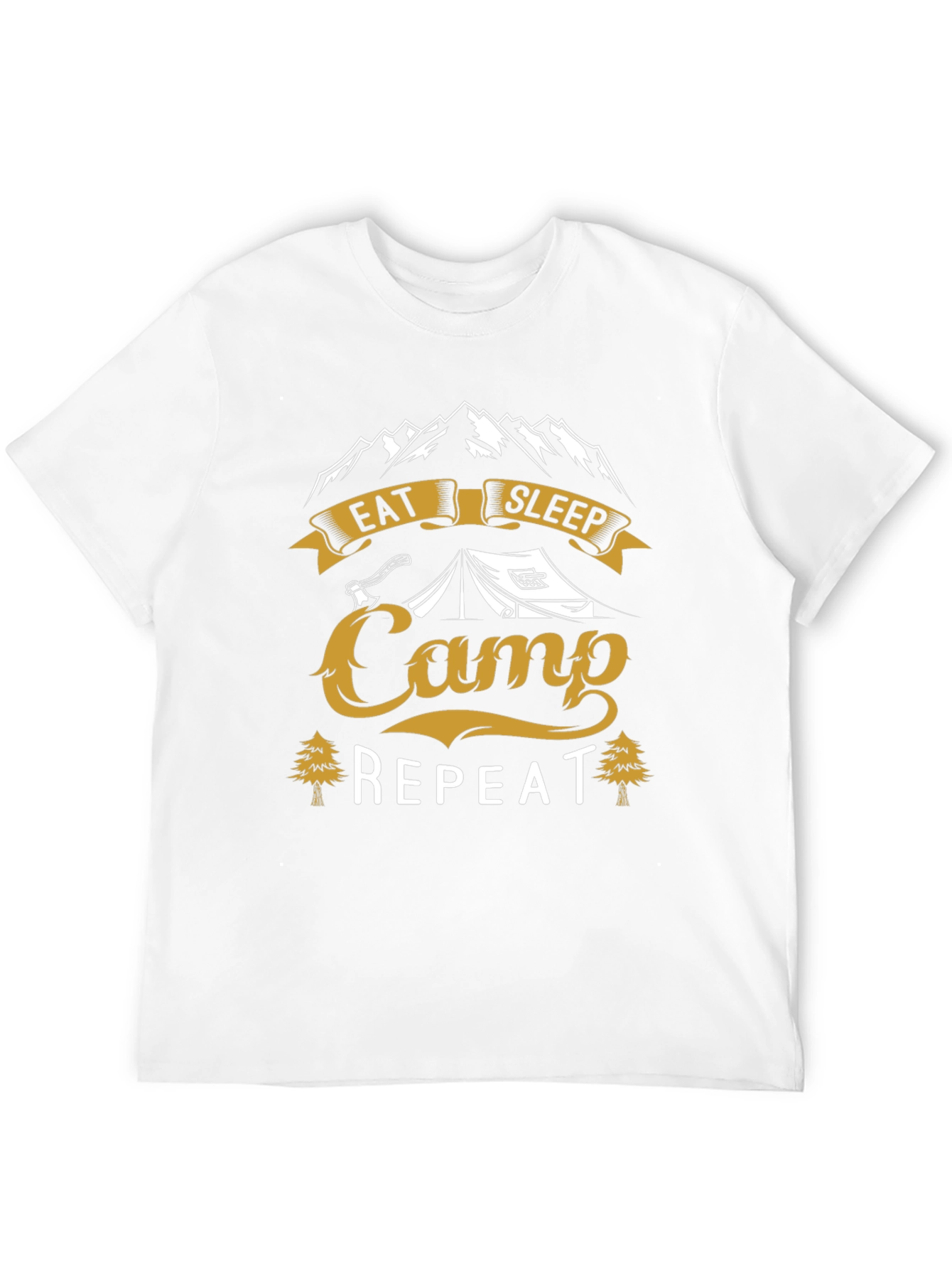 Eat Sleep Camp Repeat Graphic T-Shirt