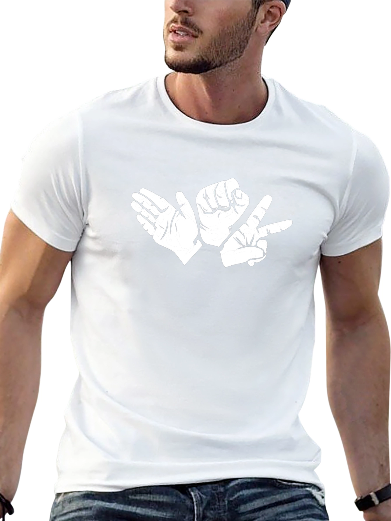 Rock Paper Scissors Graphic Tee - Black
