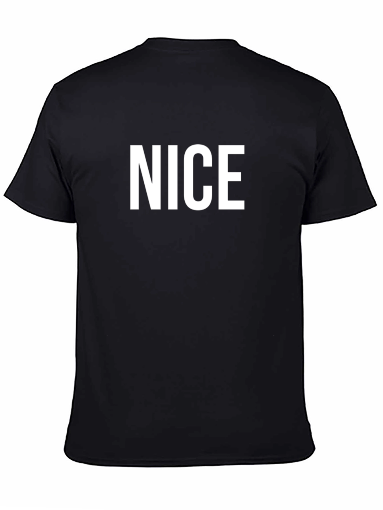 NICE Graphic T-Shirt - Black Cotton Tee