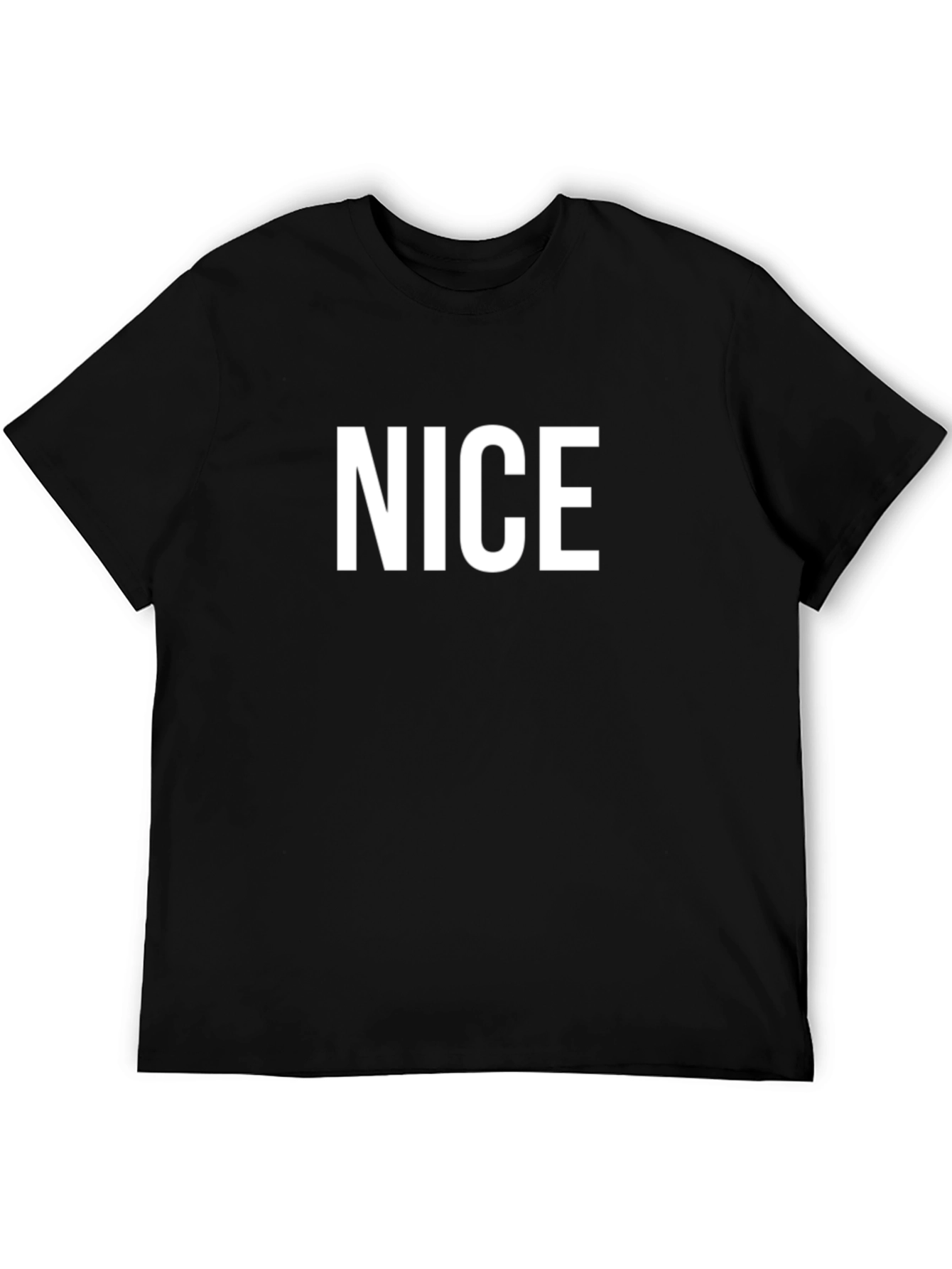 NICE Graphic T-Shirt - Black Cotton Tee