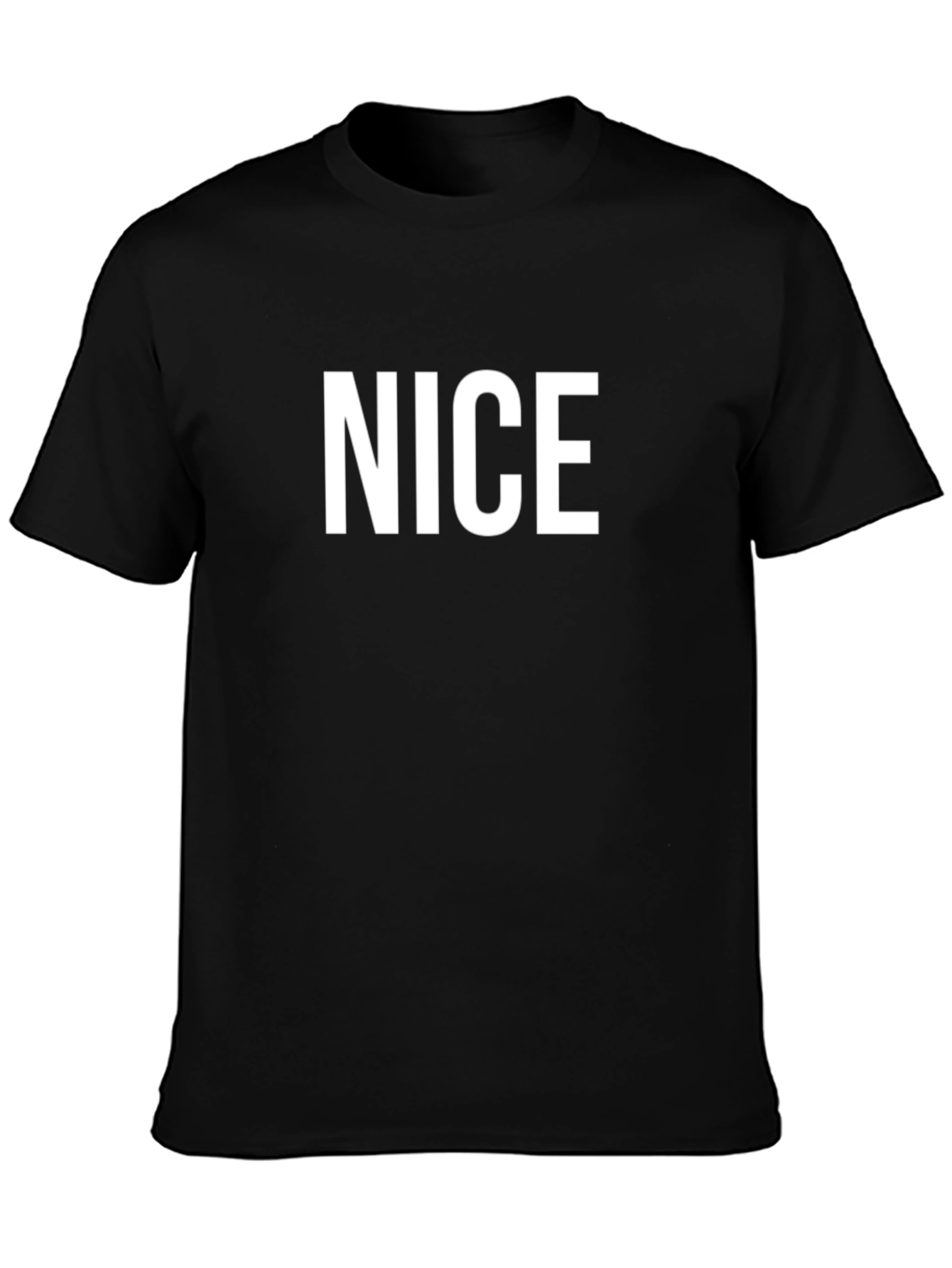 NICE Graphic T-Shirt - Black Cotton Tee