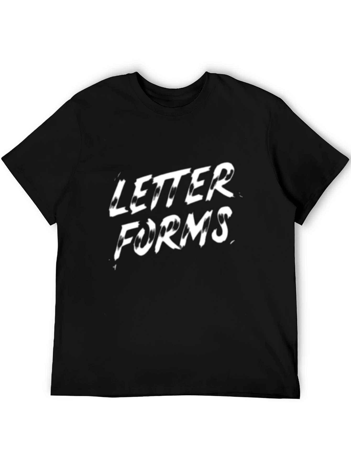 Letter Forms Black Graphic Tee