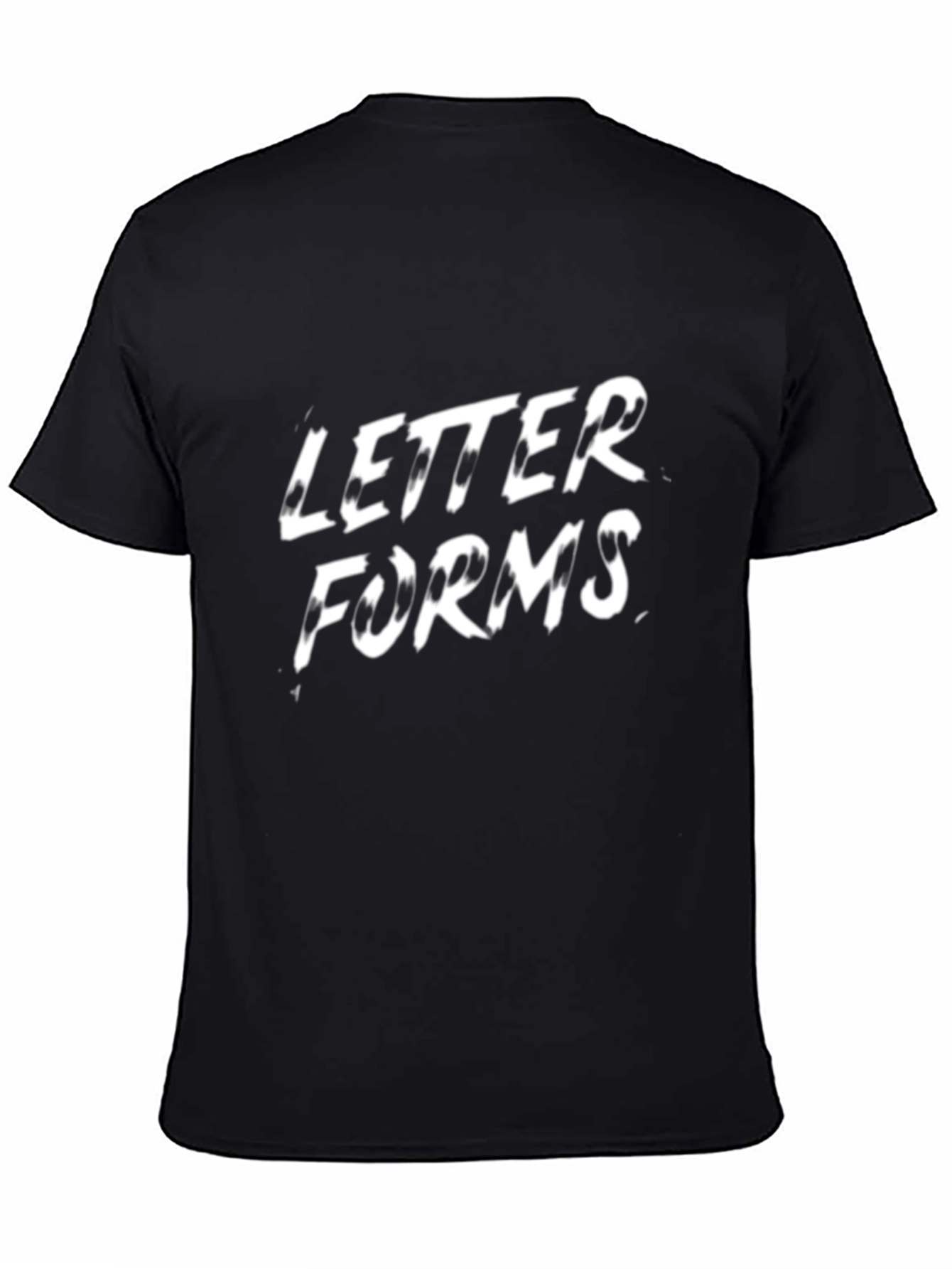 Letter Forms Black Graphic Tee