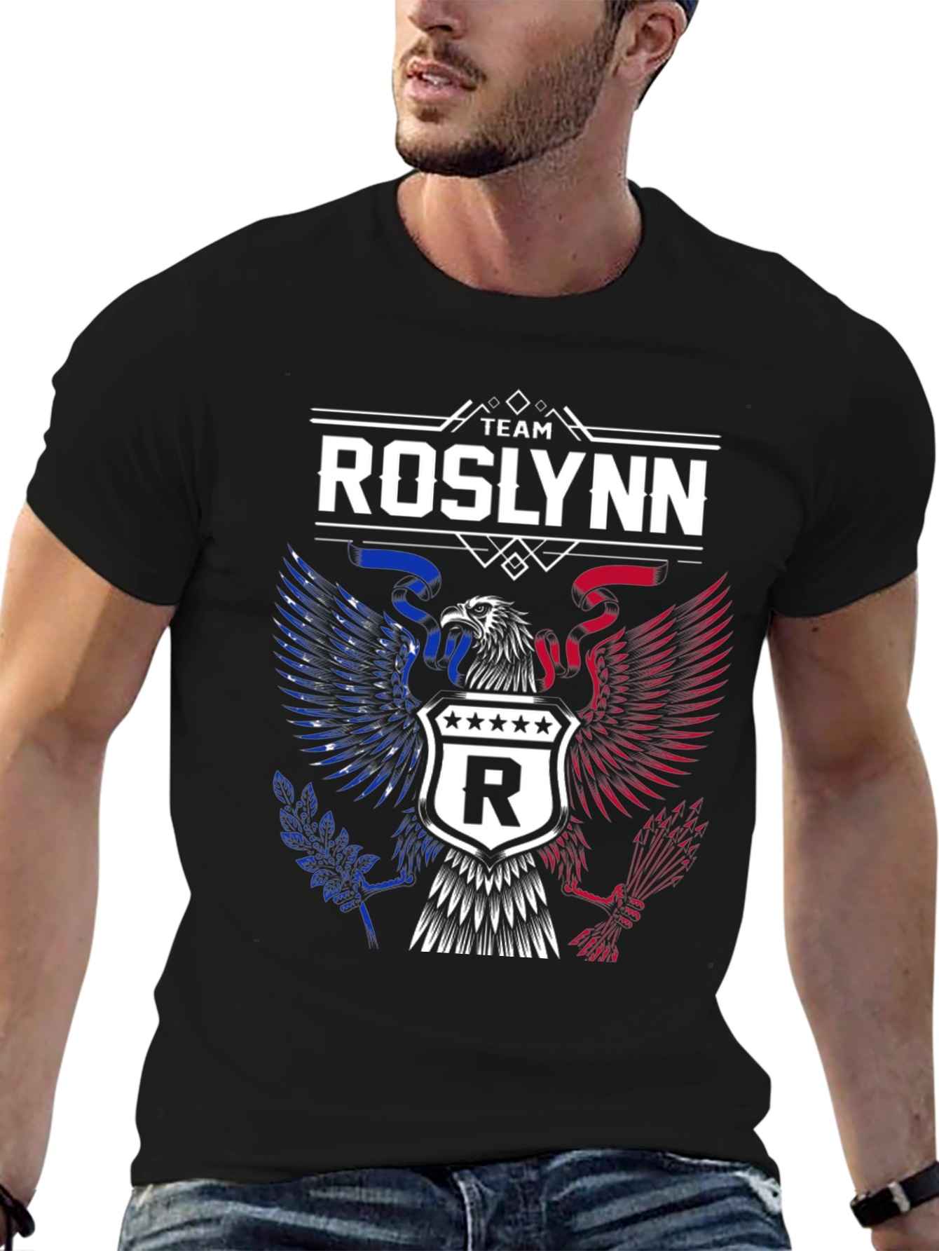 Team Roslynn Eagle Graphic Tee - Patriotic Design