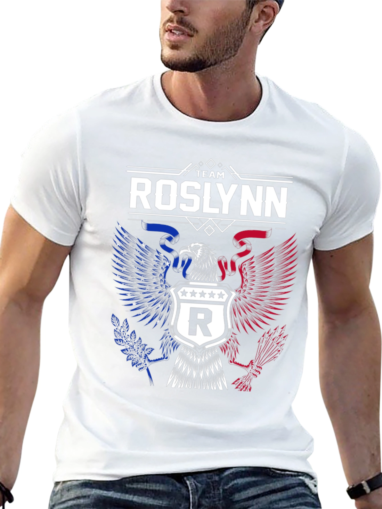 Team Roslynn Eagle Graphic Tee - Patriotic Design