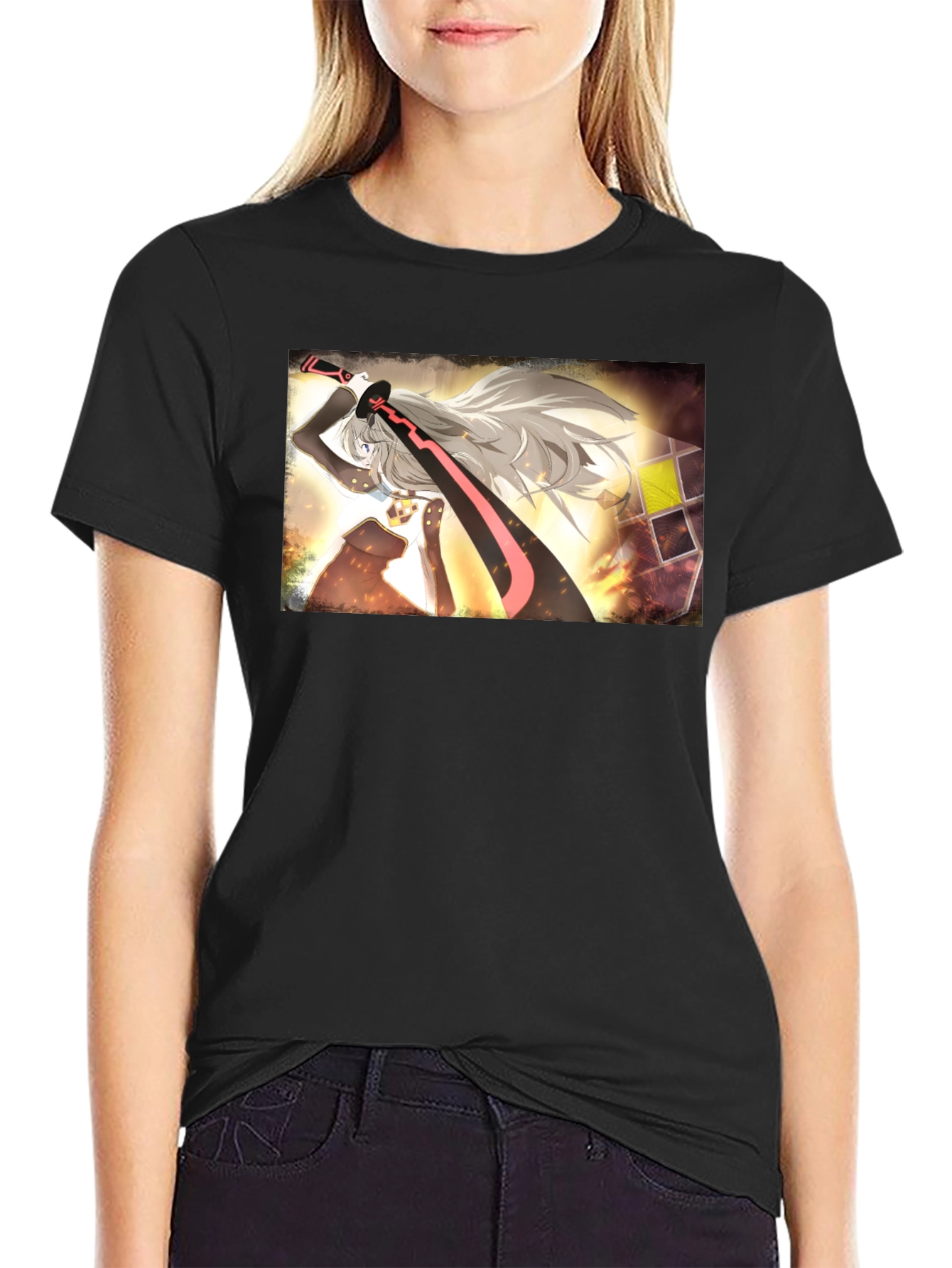 Anime Graphic Black T-Shirt: Stylish Fan Apparel