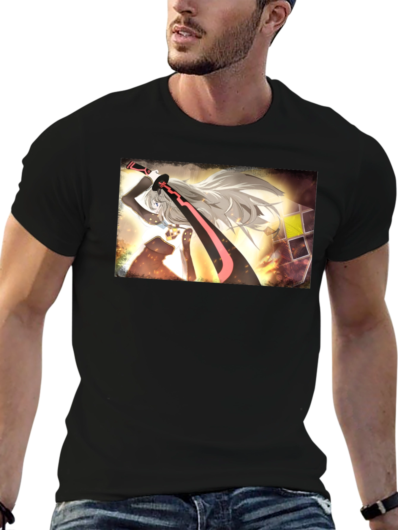 Anime Graphic Black T-Shirt: Stylish Fan Apparel