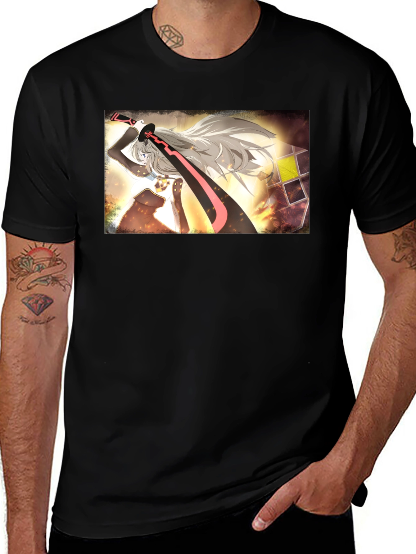 Anime Graphic Black T-Shirt: Stylish Fan Apparel