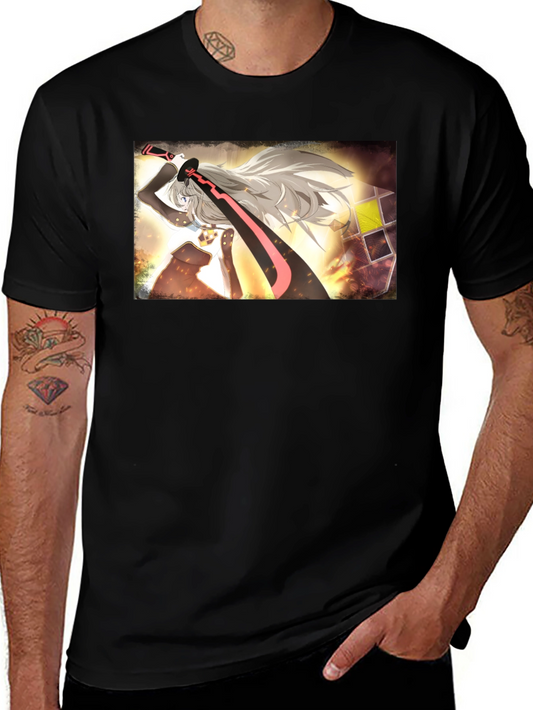 Anime Graphic Black T-Shirt: Stylish Fan Apparel