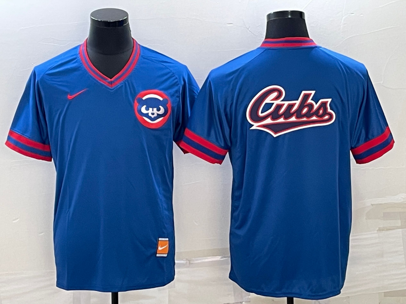 Men's Chicago Cubs Blue Alternate Replica Team Jerseys