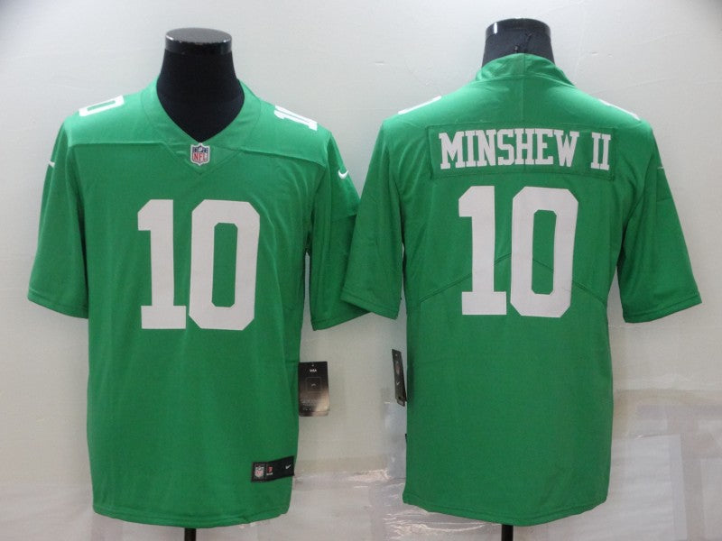 Men's Philadelphia Eagles Gardner Minshew II #10 Kelly Green Game Jerseys