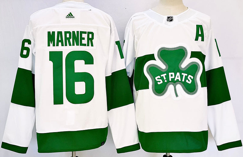 Men's Toronto Maple Leafs Mitch Marner #16 White Jerseys
