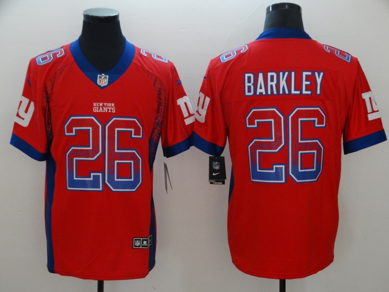 Men's New York Giants Saquon Barkley #26 Red Game Player Jerseys