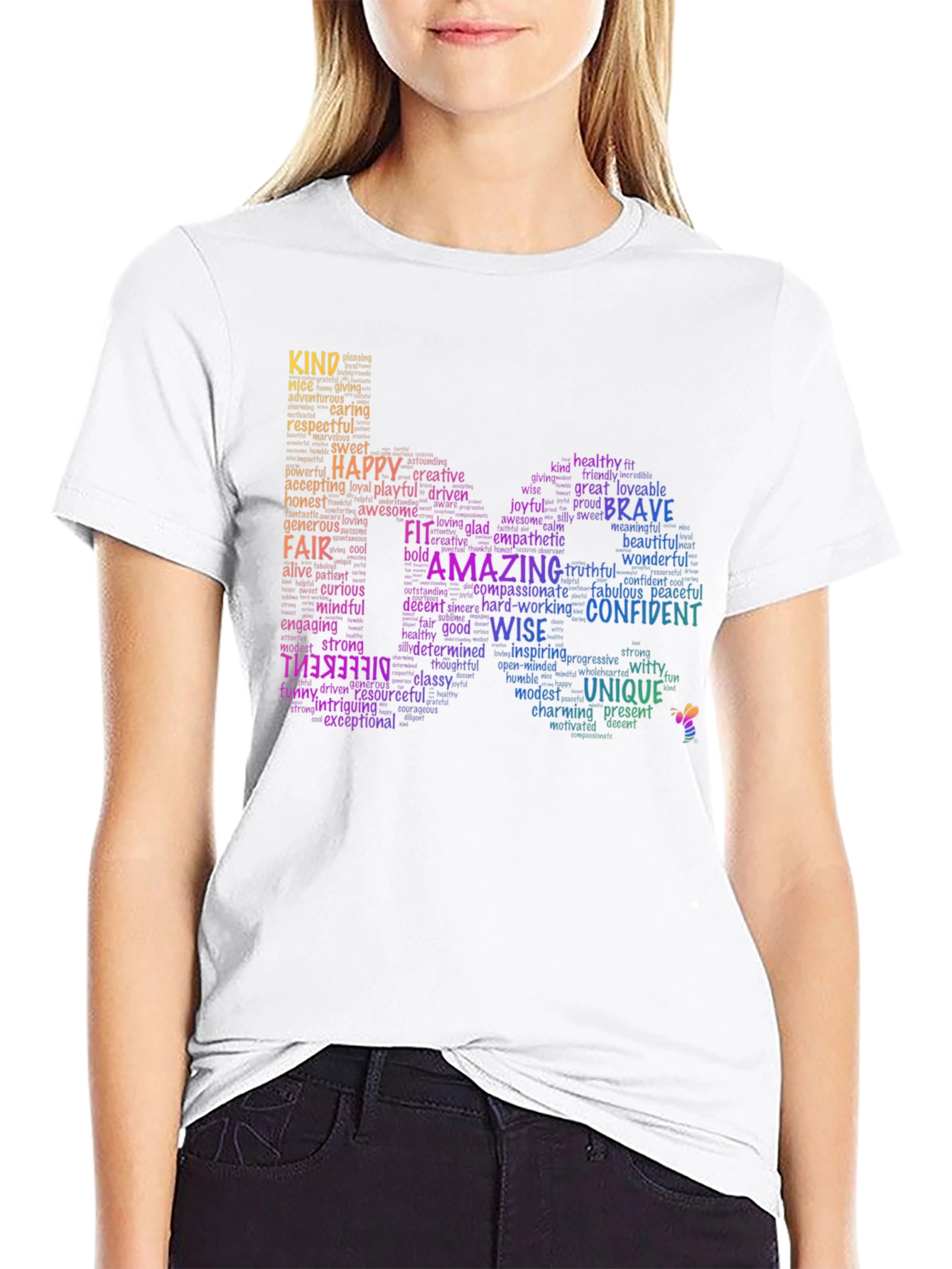 Inspirational Word Art T-Shirt - Positive Affirmations
