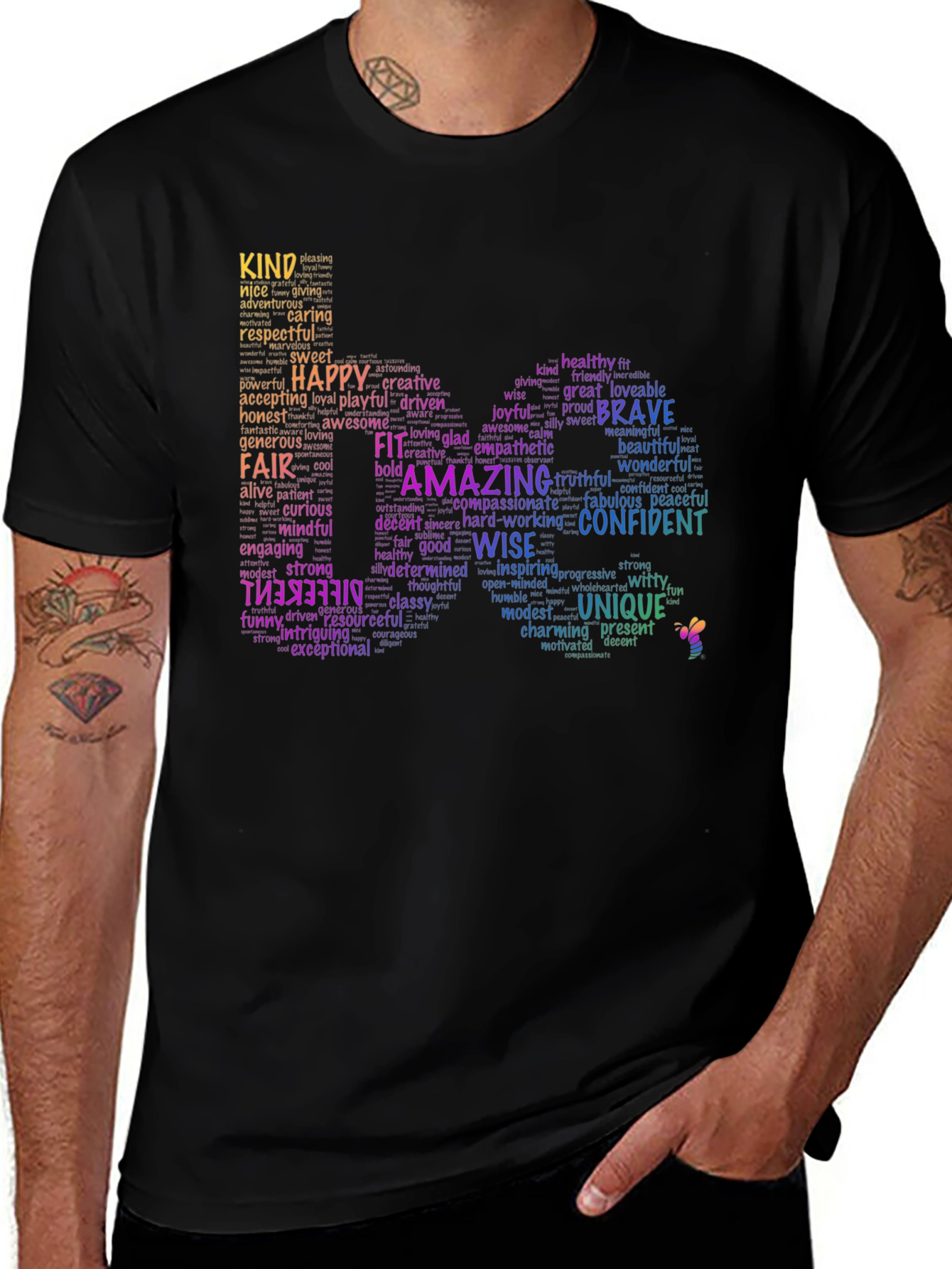 Inspirational Word Art T-Shirt - Positive Affirmations