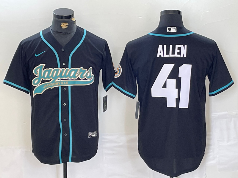 Men's Jacksonville Jaguars Josh Hines-Allen #41 Black Game Jerseys