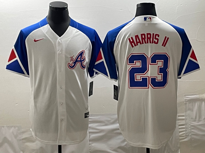 Men's Atlanta Braves Michael Harris II Nike White 2023 City Connect Replica Player Jerseys